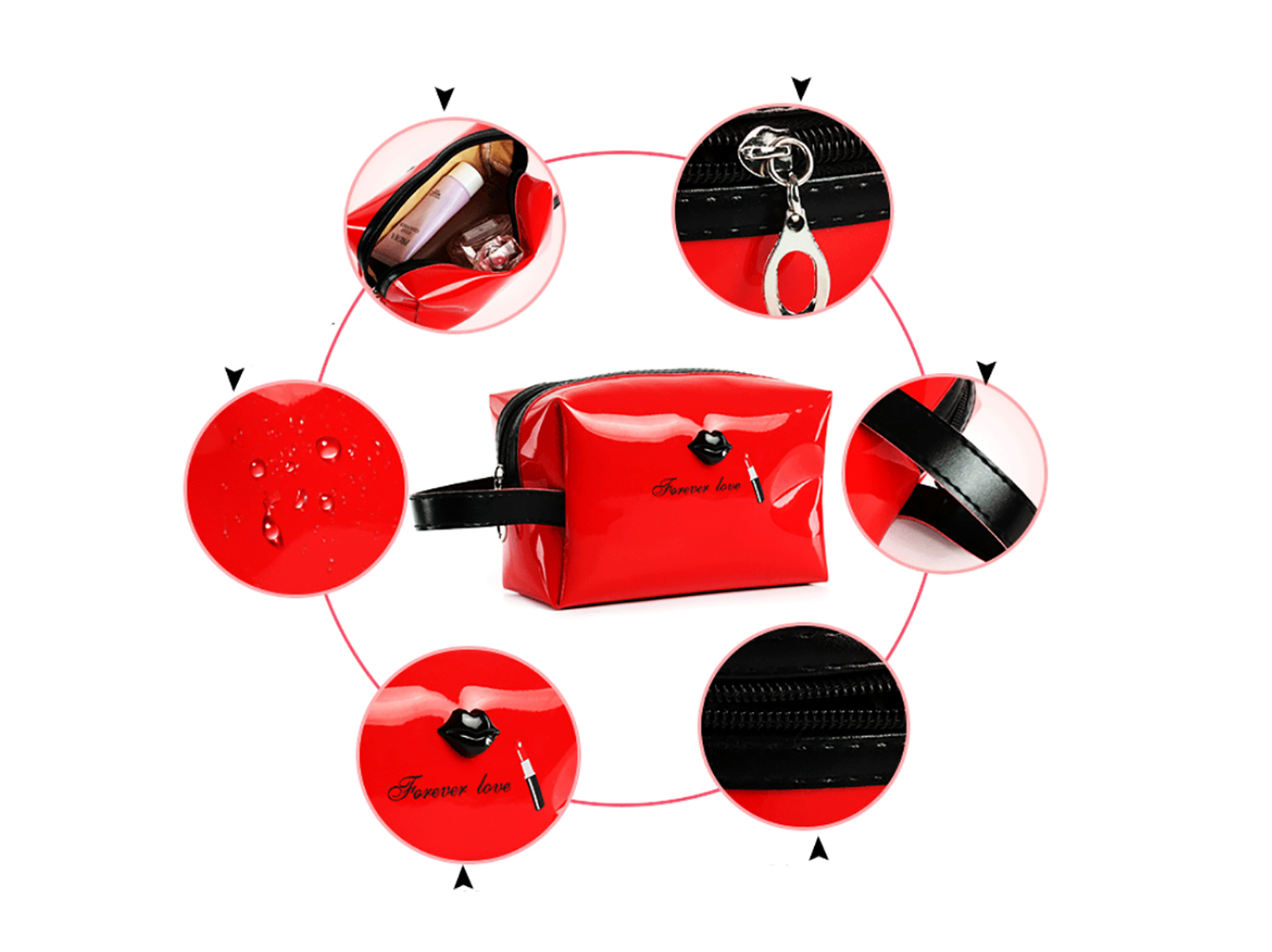 makeup bags and cosmetic cases for travel that are cute