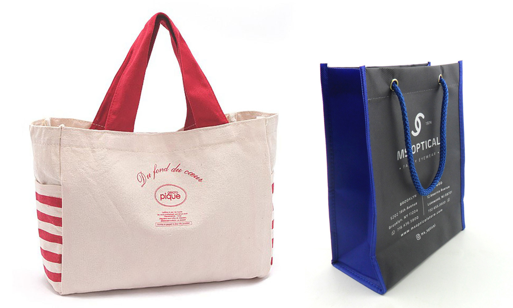 Tote bag and a shopper bag