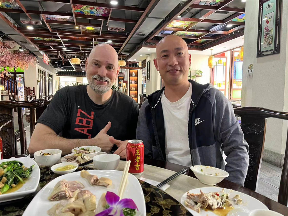 Old USA client visiting today. They order the packaging from 2015