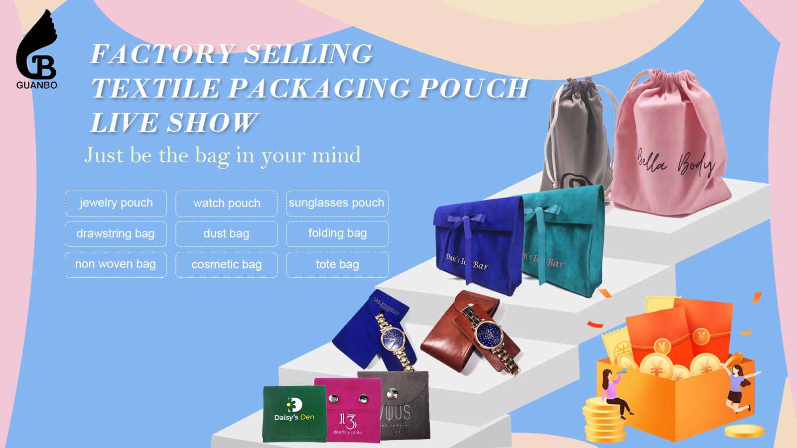 Packaging custom live show visit invitation